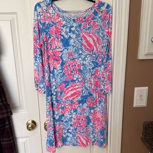 Lilly Pulitzer Pink & Blue Floral dress
